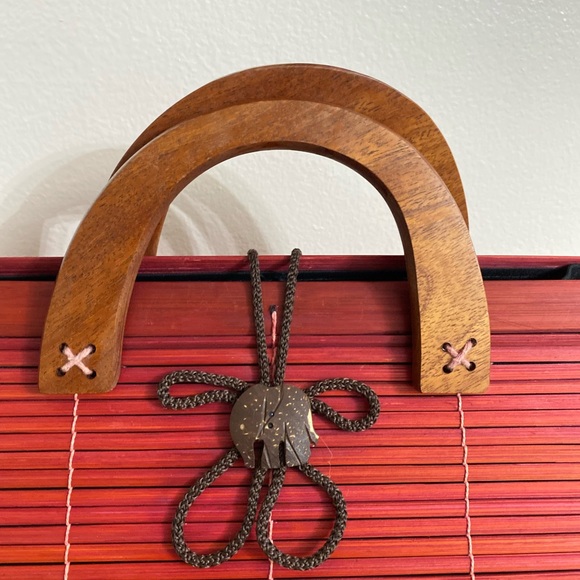 Handcrafted Party & Outdoor Antique Wooden Purse - Picture 3 of 5